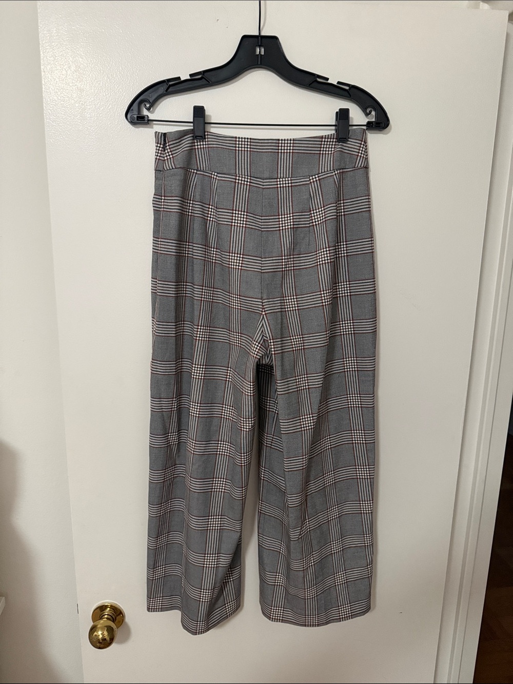 Express Plaid Cropped Wide-Leg Women’s Pants - Size 6